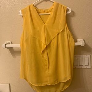 Ann Taylor blouse yellow top/shirt